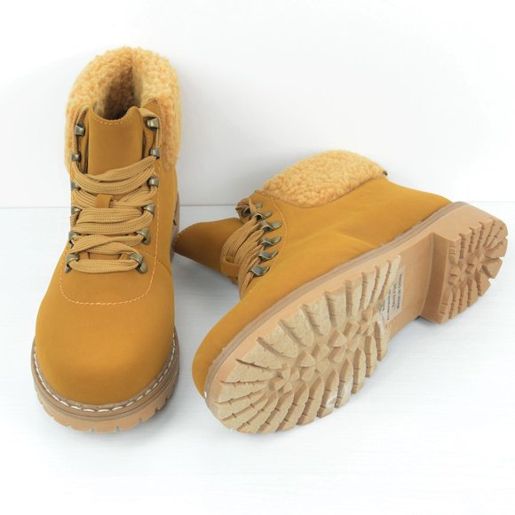 Catherine Malandrino Shoes - NWT Catherine Malandrino Faux Fur Lace-Up Boots
